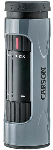 Carson MonoZoom 7x-21x Monokular mit Zoom Funktion und Vorrichtung zur Stativmontage (ZM-721)