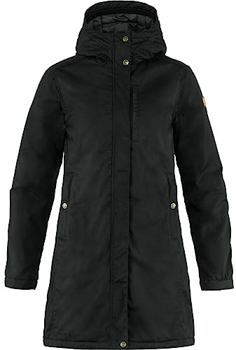 Fjällräven dam Kiruna vadderad parka, svart (svart 550), small (tillverkarstorlek: S)