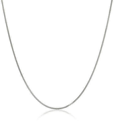 PRINS JEWELS Massive Panzerkette 18 Karat 750 Weißgold 1.2 mm Breit
