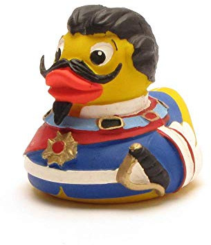 DUCKSHOP I König Ludwig II Badeente I Quietscheente I L: 7,5 cm