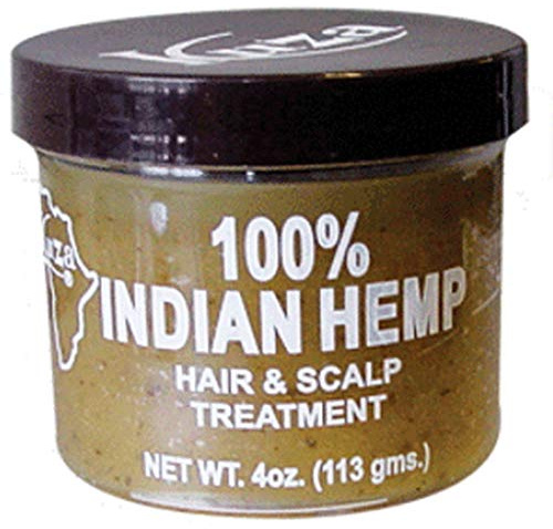 Kuza 100% Indian Hemp Hair & Scalp Treatment - Improves Dry Hair and Scalp Health - 4 oz
