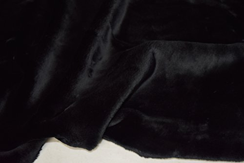 StoffBook schwarz Kunstfell Pelzimitat Stoff, Kuschelfell, Zottelfell, Teddyfell für Nähen, Dekoration, Kostüme, Plüschtiere, Webpelz, Fellstoff, Kuschelaccessoires, d185