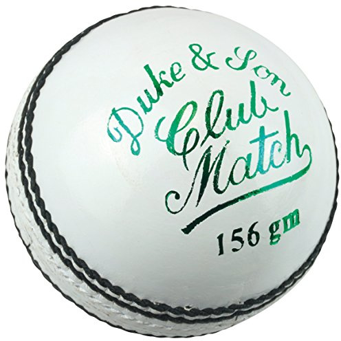 Dukes Club Match una palla da cricket (Senior – bianco)