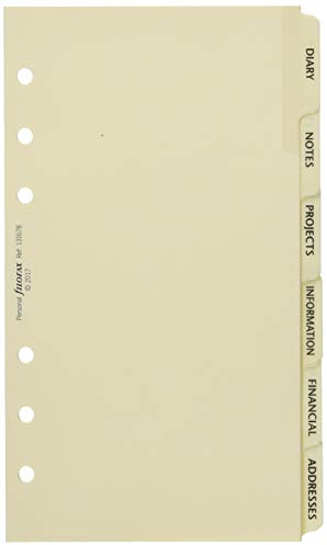 Filofax 131678 Personal Sachregister, creme