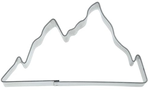 Städter Ausstecher Berge 9,5 cm Weißblech, Silber