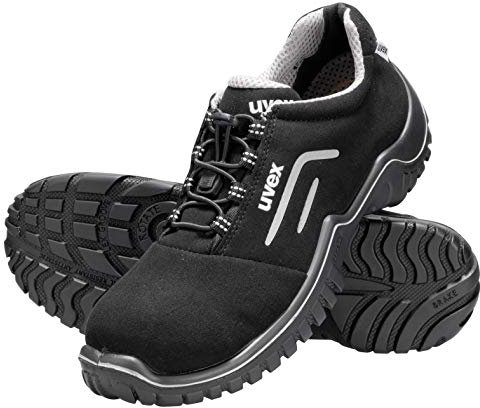 Uvex Motion Style Arbeitsschuhe - Sicherheitsschuhe S2 SRC ESD - Schwarz, Größe:47