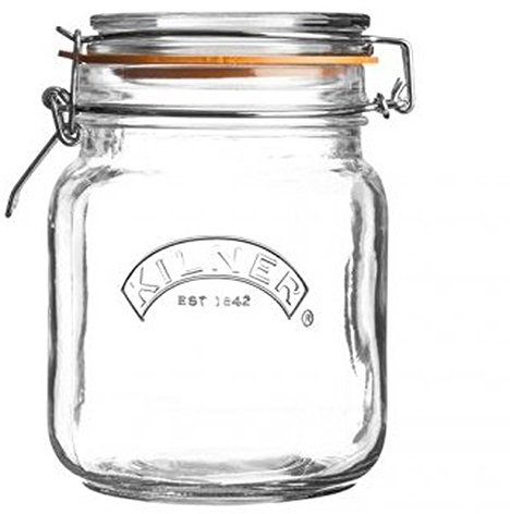 Bishop Pots Kilner Einmachglas mit Bügeldeckel 1L