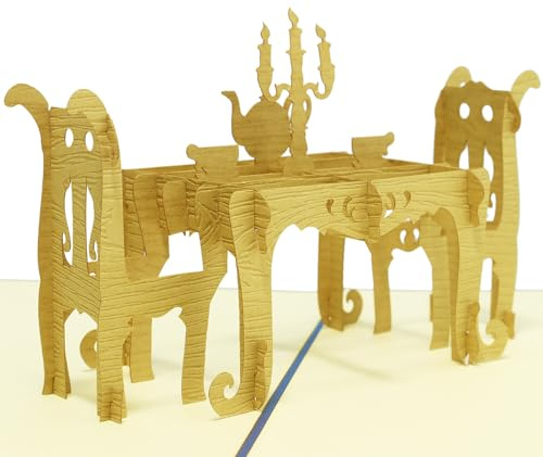 LINPOPUP® Pop-Up Karte – Restaurant Gutschein – 3D Gutscheinkarte zum Essen gehen, Geschenkkarte für eine Essenseinladung, einen Restaurantbesuch, N127