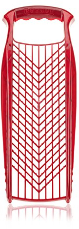 Börner Grattugia PowerLine (Rosso) • Grattugia da Cucina Fine & Grossa • Grattugia a Doppia Faccia per Verdure, Frutta & Formaggio • Affettatrice per Verdure, Affettatrice da Cucina