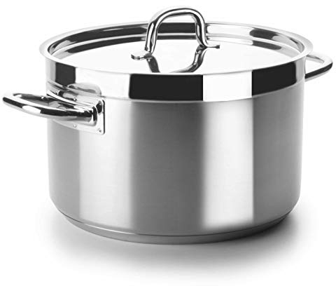 Lacor 54033 Marmite Braisière Chef Luxe Diamètre 32 cm, Argent