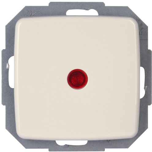Kopp 586671081 Rivo Kontrollschalter (Aus- und Wechselschalter) beleuchtet, reinweiß (ral 9010)