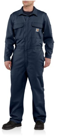 Carhartt Men's Big & Tall Flame Resistant Traditional Twill Coverall,Dark Navy,56