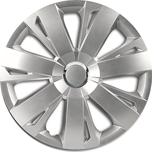 ZentimeX Z732055 Radkappen Radzierblenden universal 14 Zoll Silver