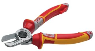 Nws 043-49-VDE-160-SB N043-49-VDE-160-SB Number 49 VDE Cable Cutter in Self-Packaging, 1000 V, Silver/Red, 160 mm