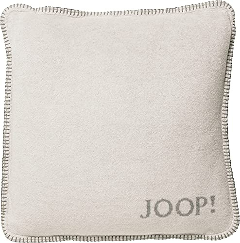 Joop! Kissen Uni Doubleface Graphit-Rauch Baumwolle/Polyacryl, Maße: 50cm x 50cm, 651136