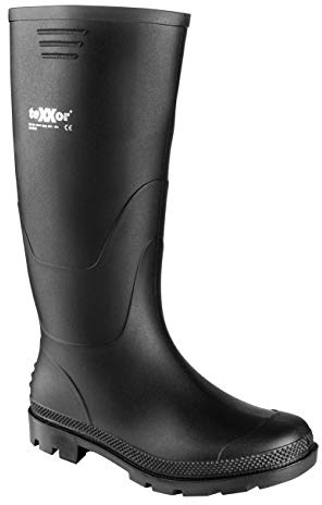 teXXor 6710-45 PVC-arbetskängor, storlek 10,5 cm, svart