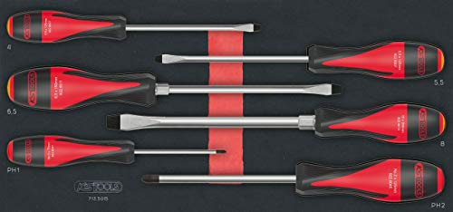 KS Tools 713.5015 Module de tournevis ULTIMATE Fente - PHILLIPS, 6 pièces | Module de tournevis ULTIMATE Fente - PHILLIPS®, 6 pièces, chrome vanadium, vissage précis