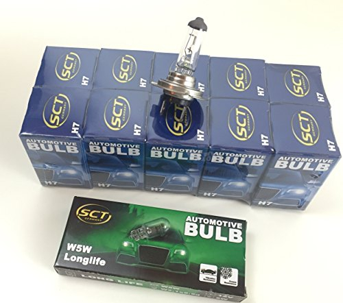LAMPEN SET 30-teilig SCT GERMANY 10 x H7 LAMPE 12V 55W 20 x W5W LONGLIFE LAMPE 12V 5W