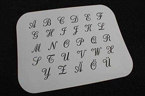 Buchstabenschablone Font RA