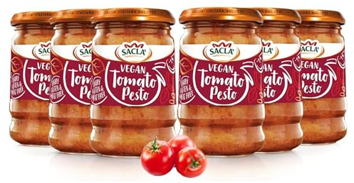 Sacla Vegan Tomato Pesto – Free From Dairy, Wheat & Gluten