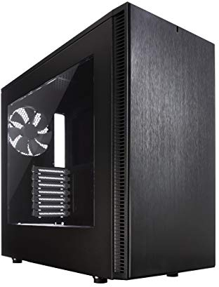 Fractal Design Nano S Caja Mini ITX - Optimización Flujo de Aire y Cómputo Silencioso con Ventana Negra, Tecnología ModuVent, 2 Ventiladores Dynamic X2 GP-14 Incluidos