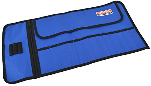 Faithfull FAIBR13 13 Pocket Tool Bit Roll Includes Zip Up Compartment