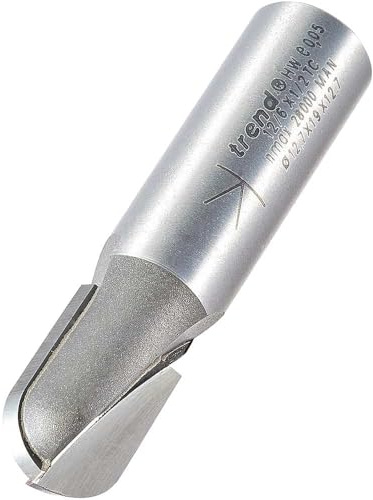 Trend professionell radie skärare, 6,3 mm radie, 1/2 tum skaft, 12,7 mm skärdiameter och 19 mm skärlängd, volframkarbid tippad, 12/6 x 1/2 TC