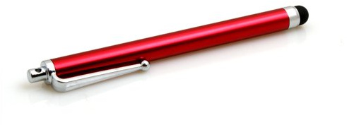 SYSTEM-S Stylus Stift Touch Pen Eingabestift Rot für Smartphone Tablet PC PDA