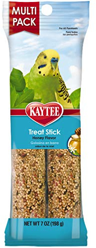 Kaytee Forti-Diet Pro Health Honey Pet Bird Treat Sticks For Parakeets, 2 Bars, 7 Ounce