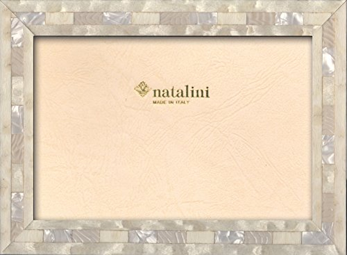 NATALINI QH Bianco 13X18 Bilderrahmen mit Unterstützung für Tisch, Tulipwood, Weiß, 13 X 18 X 1,5