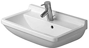 Duravit Waschbecken Starck 3 compact Breite 60cm 1 Hahnloch, weiß 301600000, 301600000
