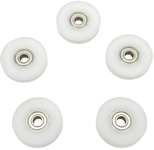46,5 mm runde Rillen-Nylon-Riemenscheibe für 6, 8, 10 mm Seil, mit 608zz Kugellager