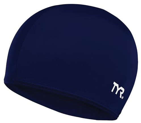 TYR Lycra Fiber Adult Swim Cap for Women and Men - Recreational and Training Cap for Lap Swimming, Casual Use - UPF 50+ Sun Protection - Nylon/Lycra