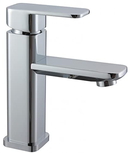 BERNSTEIN Waschtischarmatur 1233, Wasserhahn mit Auslauf Höhe 97mm, Badarmatur in Chrom, Armatur Gäste-WC, Einhebelmischer ohne Zugstange, Waschbeckenarmatur fürs Bad