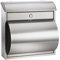 ALCO-ALBERT 8605 - Briefkasten mit Zeitungshalter Circa'' 37 x 36 x 10 cm, silber, 1 Stück, 8605