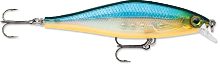 Rapala - Leurre de Pêche Shadow Rap Shad - Matériel de Pêche pour Gros Poissons - Leurre Pêche d'eau Douce - Profondeur de Nage 0.9-1.2m - Taille 9cm / 12g - Fabriqué en Estonie - Blue Ghost