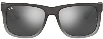 Ray-Ban RB4165 852/88 55MM Grey/Grey Gradient Square Sunglasses for Men for Women