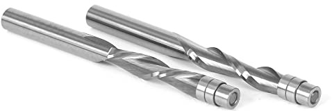 Yonico 14220 Solid Carbide flush Trim Spiral router bit set, 1/10,2 cm