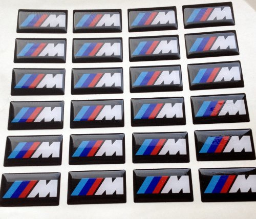 4 Stück BMW M Tech Power Aufkleber Sticker Logo Emblem 1er 3er 5er M3 M5 M6