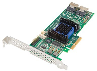 Adaptec 2270900-R 6805E Series 6E SAS/SATA 8 Internal Ports 4 Lane PCIe Gen2 Low Profile RAID Adapter - Single