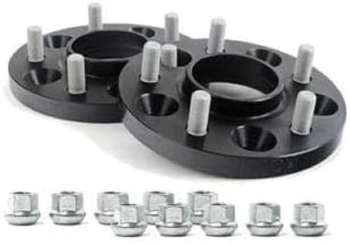 H&R 15mm Spurverbreiterung Spurplatte 4-Loch 100mm LK Kompatibel mit TOYOTA Yaris Schrägheck P13, MAZDA 2 Schrägheck DE, DH3, KIA PICANTO TA