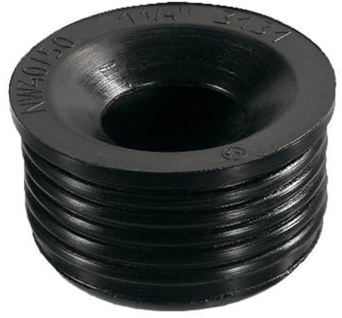 Schläfer 189710 Spültischablaufrohre 40-50 mm, HT Sifon 1 1/2 Zoll, Gumminippel für Abgangsrohr, Installationssystem, Gummi-Muffendichtung 50mm, Schwarz