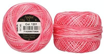 Anchor Perlgarn 8, 4591008-01201, Farbe:rosa ombre, Stickgarne