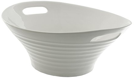 10 Strawberry Street Oslo 15.75/4 qt Deep Handle Bowl, White