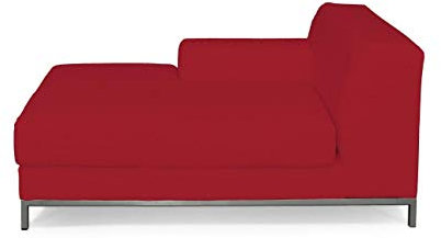 dekoria Ersatz für Bezug für Kramfors Sofa Recamiere Links Sofahusse passend für Modell Kramfors rot