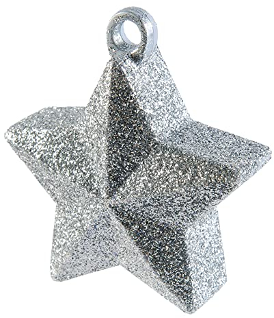 Amscan 117800-18 - Silver Star Balloon Weight - 150g