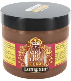 Louis XIII Cera de Lujo para Madera 250 ml – Pasta con Cera de Abeja y Carnauba | Nutre, Protege y Abrillanta | Acabado Satinado Profesional | Roble Oscuro (35)