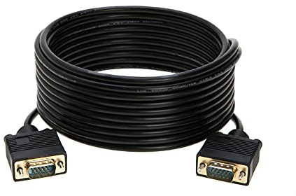 Cables Direct Online 30FT SVGA Monitor Cable - Male to Male VGA to VGA 1080P for PC, Projector, Laptop, TV