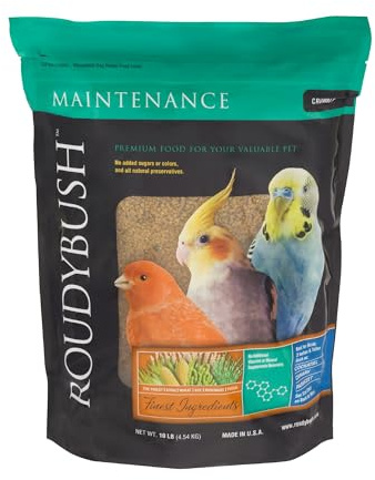 RoudyBush Daily Maintenance Bird Food, Crumbles, 10-Pound
