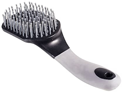 Horze Softgrip Brush For Mane And Tail - Black